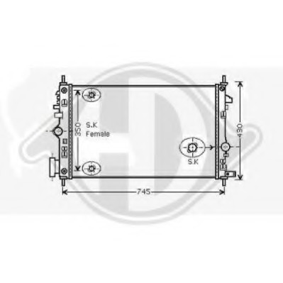 Radiator racire motor