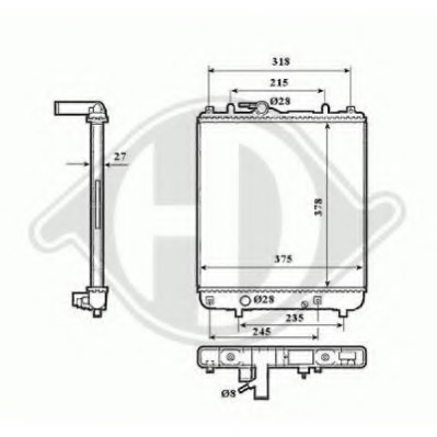 Radiator racire motor