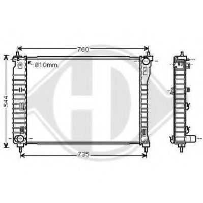 Radiator racire motor