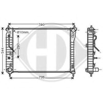 Radiator racire motor