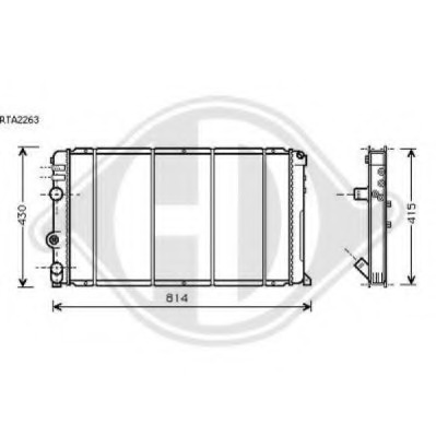 Radiator racire motor