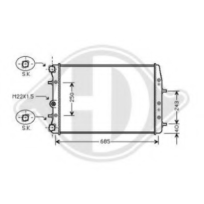 Radiator racire motor