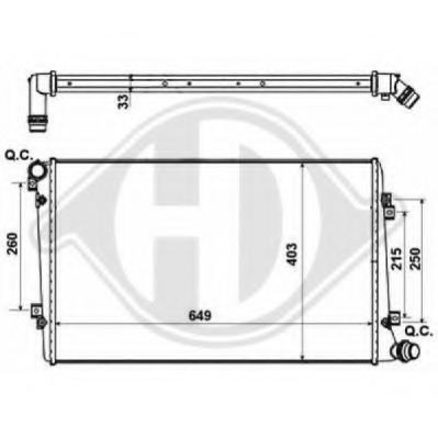 Radiator racire motor