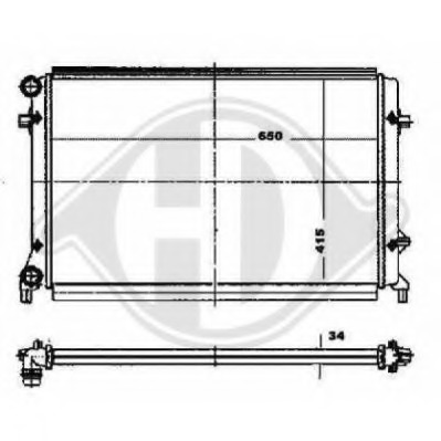 Radiator racire motor