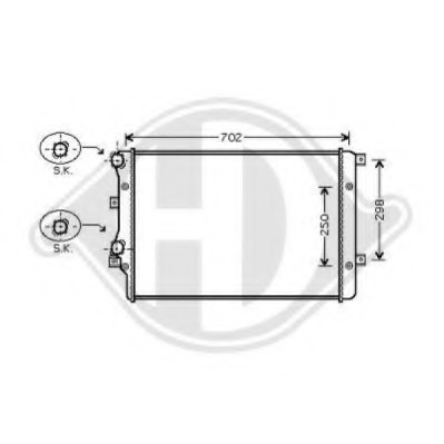 Radiator racire motor