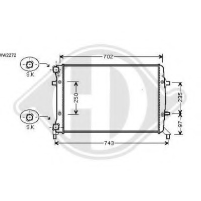 Radiator racire motor