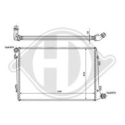 Radiator racire motor