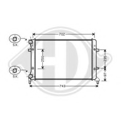 Radiator racire motor