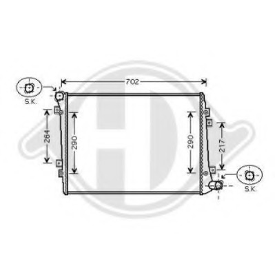 Radiator racire motor