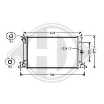 Radiator racire motor