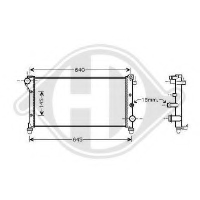 Radiator racire motor