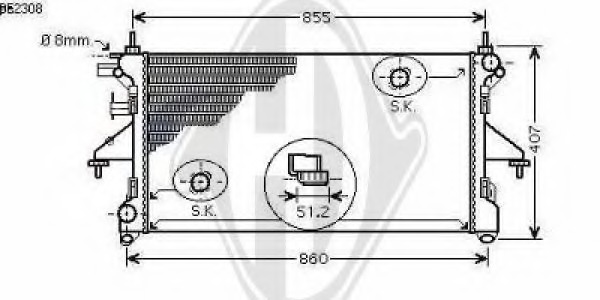 Radiator racire motor