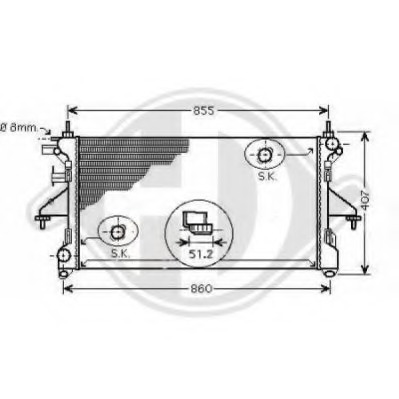 Radiator racire motor