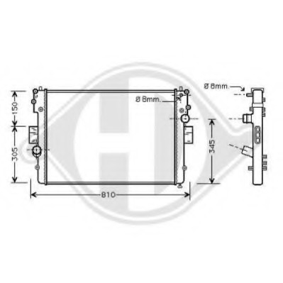 Radiator racire motor