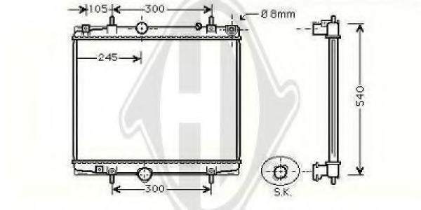 Radiator racire motor