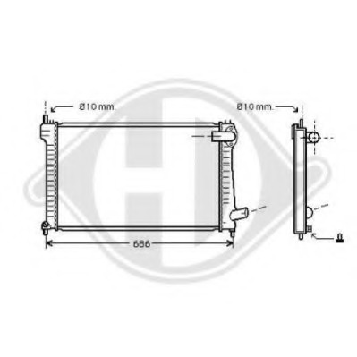 Radiator racire motor