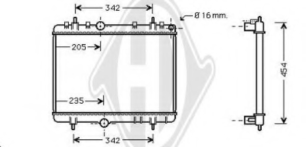 Radiator racire motor