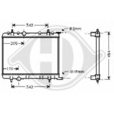 Radiator racire motor