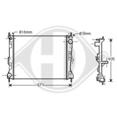 Radiator racire motor