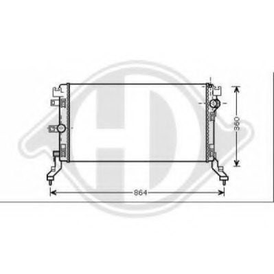 Radiator racire motor