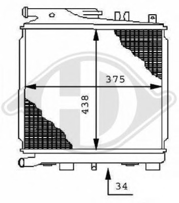 Radiator racire motor