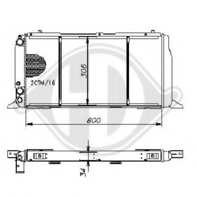 Radiator racire motor