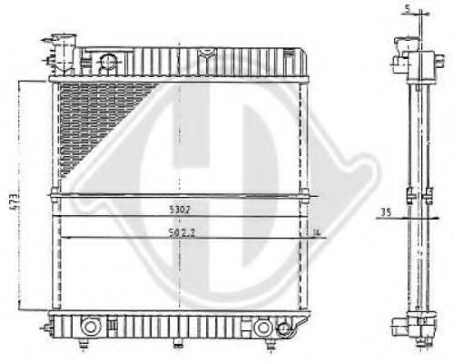 Radiator racire motor