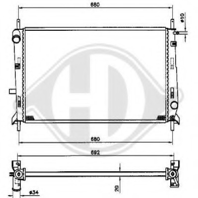 Radiator racire motor