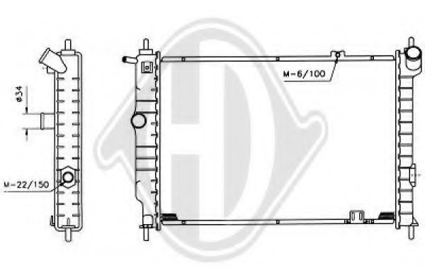 Radiator racire motor