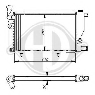 Radiator racire motor