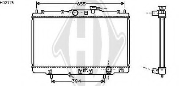 Radiator racire motor