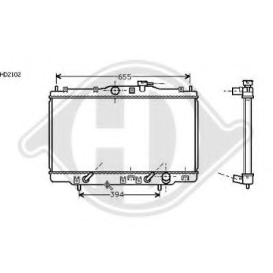 Radiator racire motor