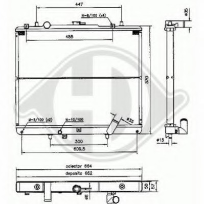 Radiator racire motor