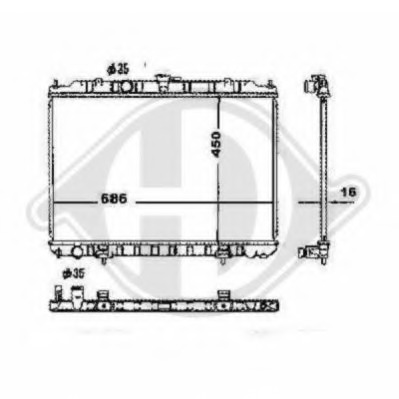 Radiator racire motor