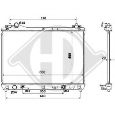 Radiator racire motor