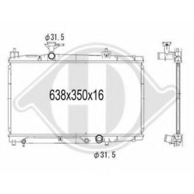 Radiator racire motor