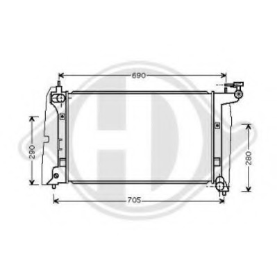 Radiator racire motor