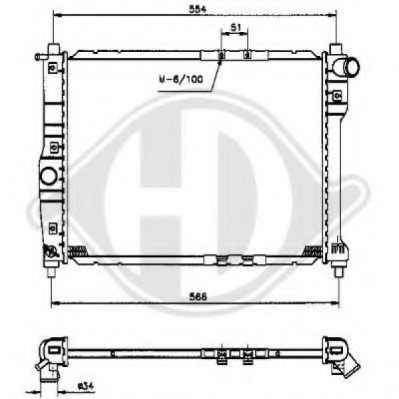 Radiator racire motor