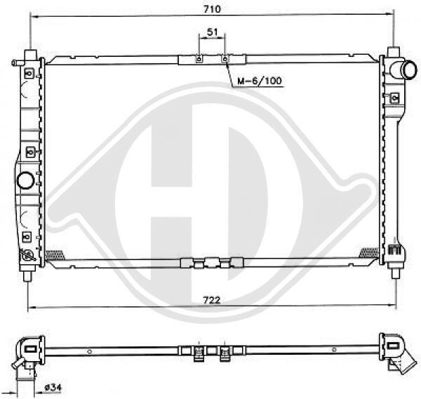 Radiator racire motor