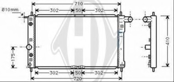 Radiator racire motor