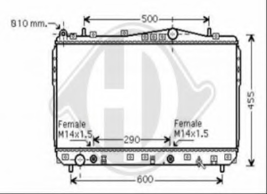 Radiator racire motor