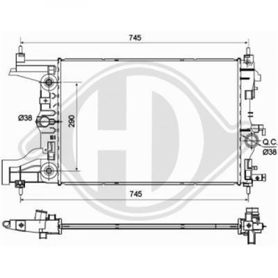 Radiator racire motor