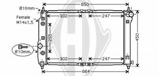 Radiator racire motor