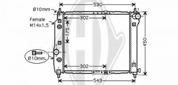 Radiator racire motor