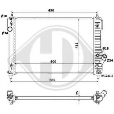 Radiator racire motor