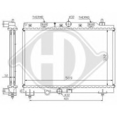 Radiator racire motor