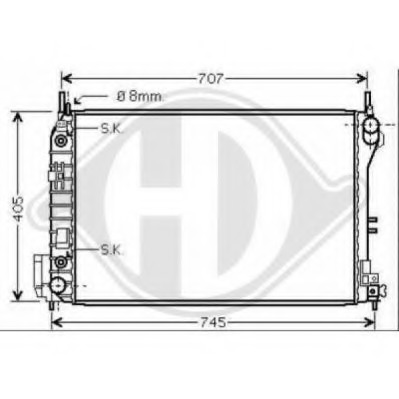 Radiator racire motor