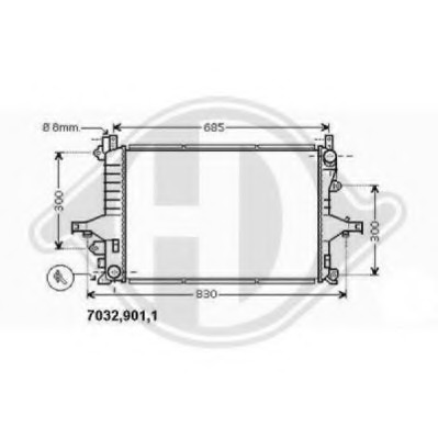 Radiator racire motor