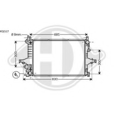 Radiator racire motor