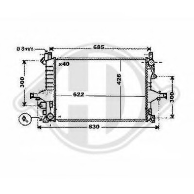 Radiator racire motor